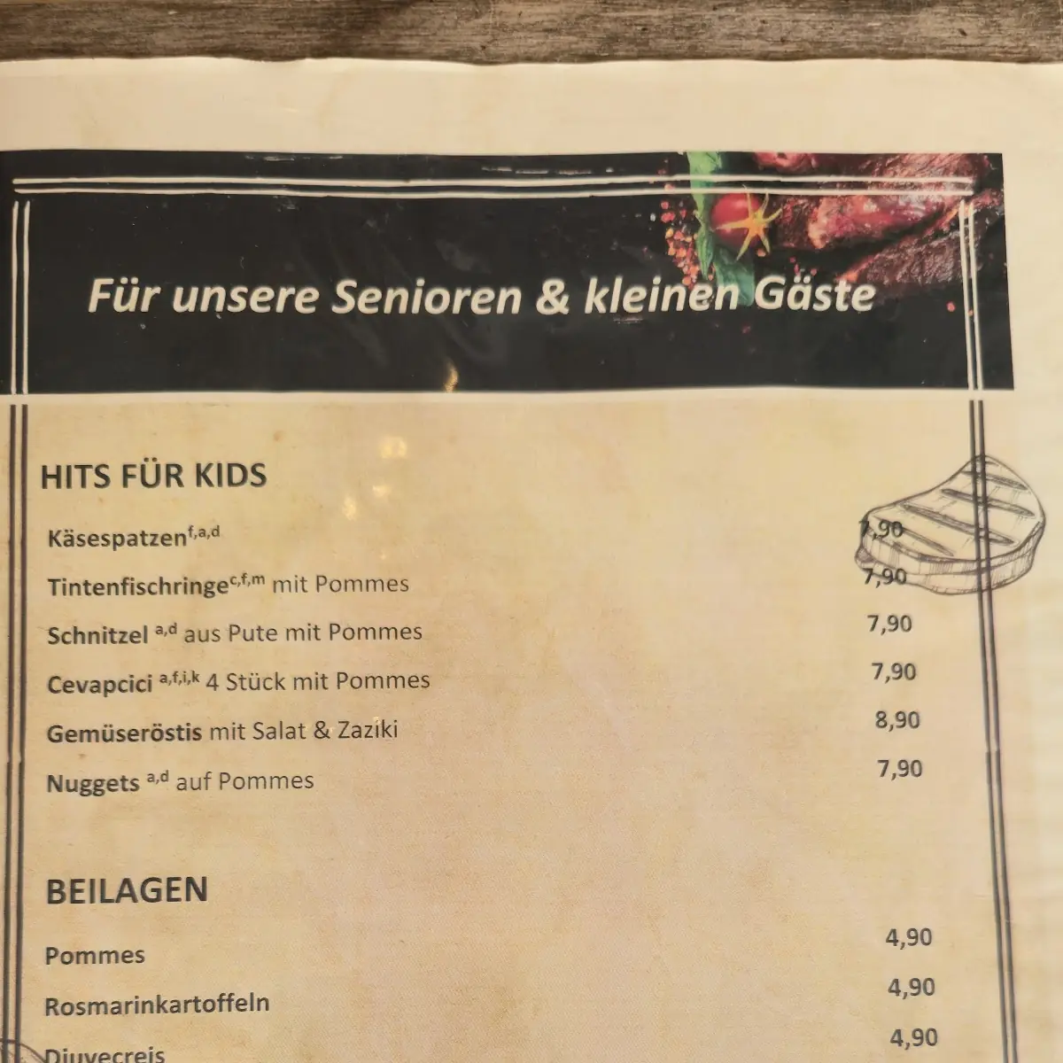 Speisekarte photo 2