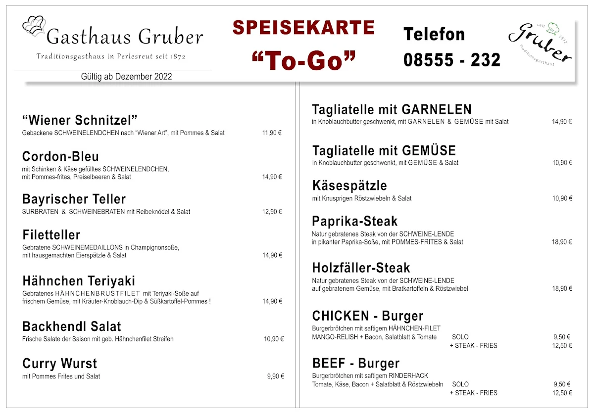 Speisekarte photo 1