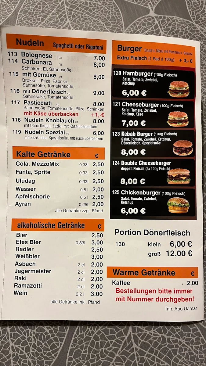 Speisekarte photo 5