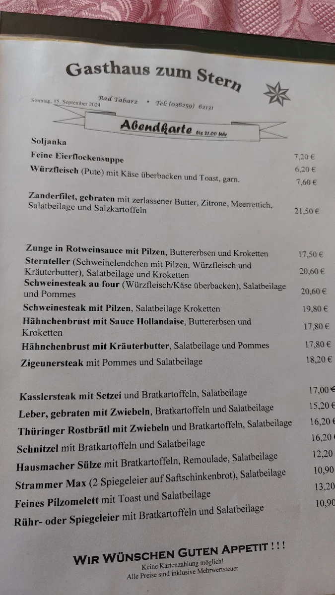 Speisekarte photo 3