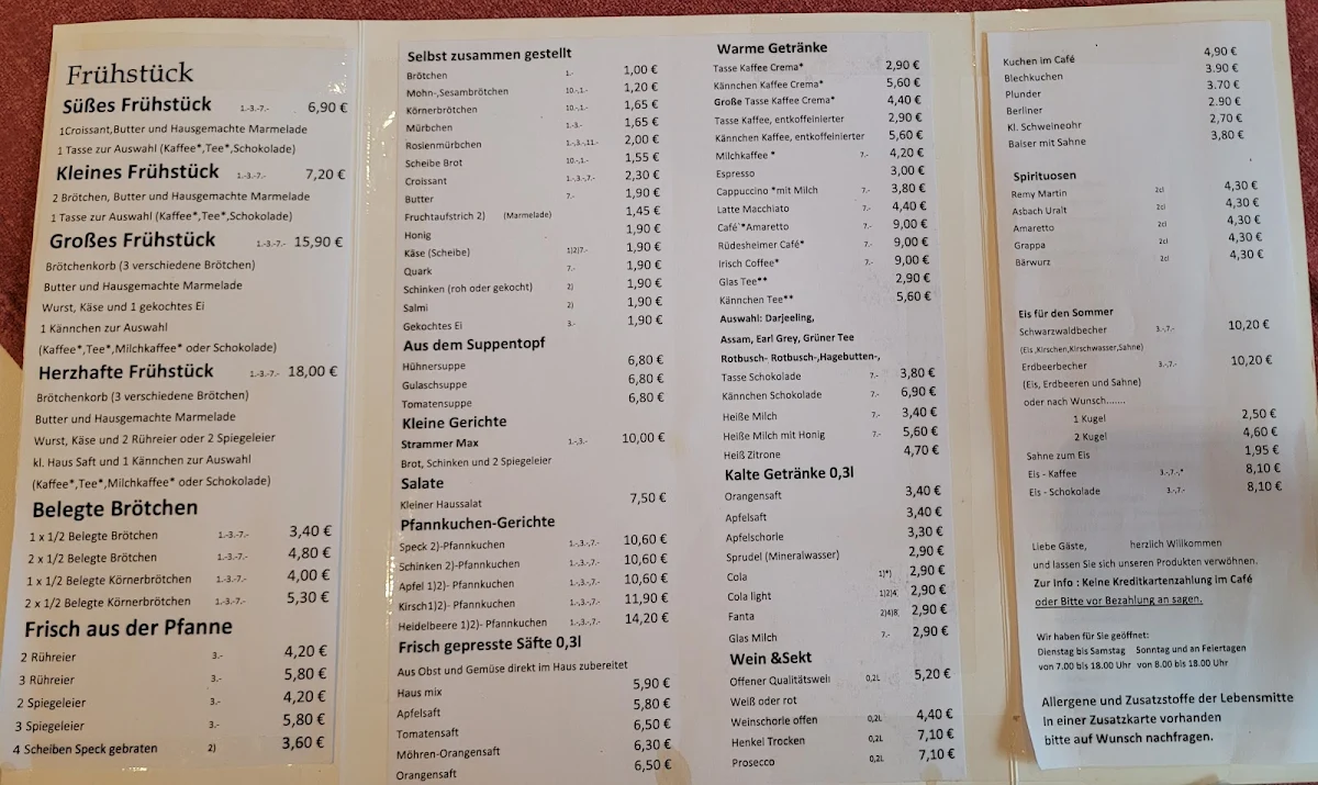 Speisekarte photo 1