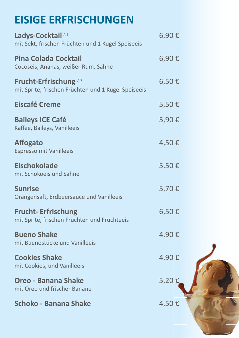 Speisekarte, Restaurant SANTORINI
