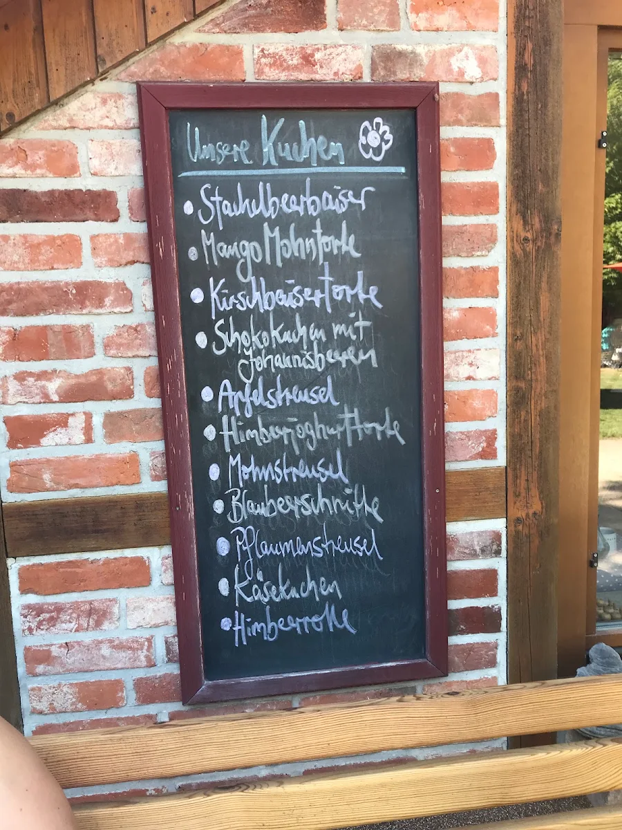 Speisekarte, Gartencafé Wiligrad