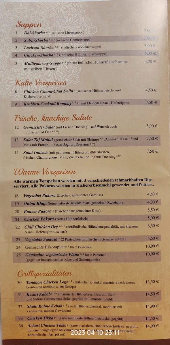 Speisekarte photo 3