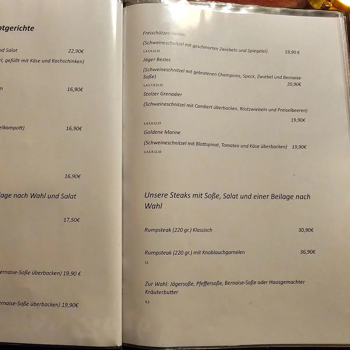 Speisekarte photo 1