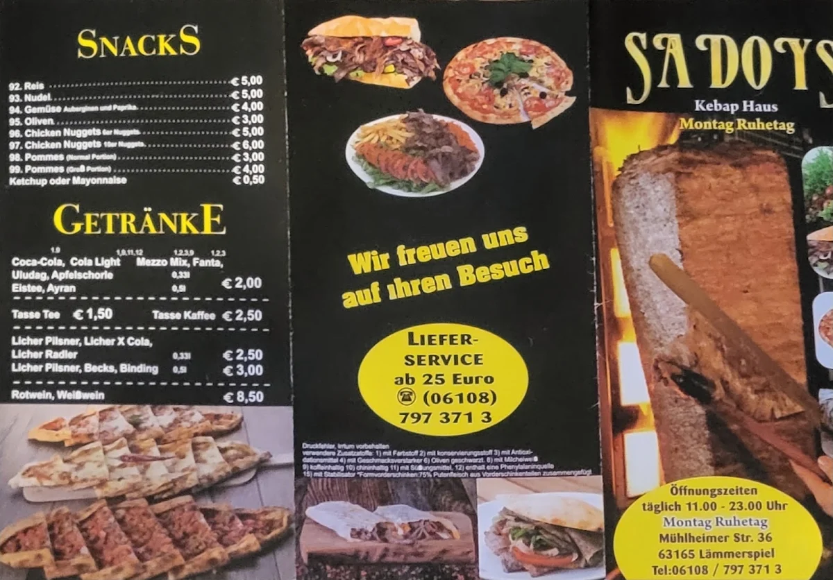 Speisekarte photo 2
