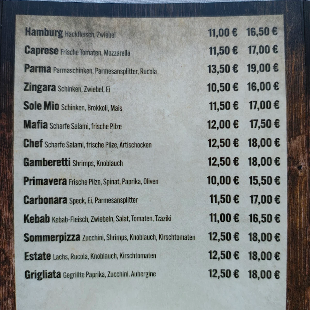 Speisekarte photo 6