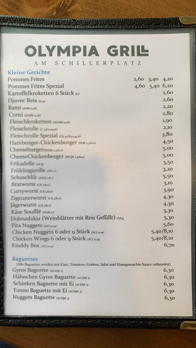 Speisekarte photo 2