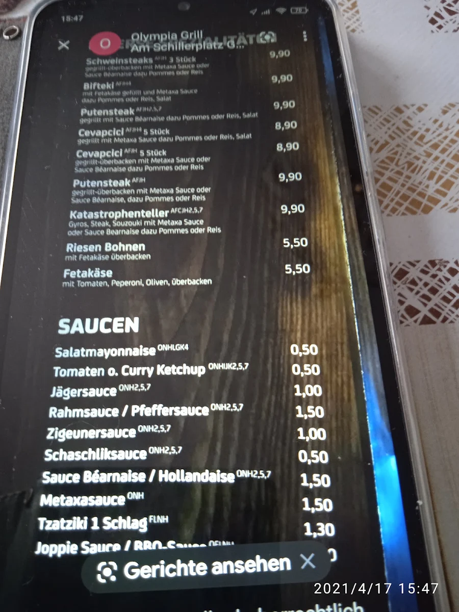 Speisekarte photo 5