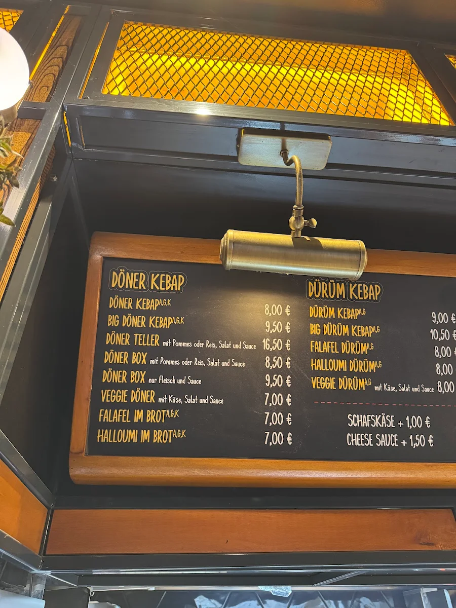 Speisekarte, Golt'z Kebap "Mariendorf"