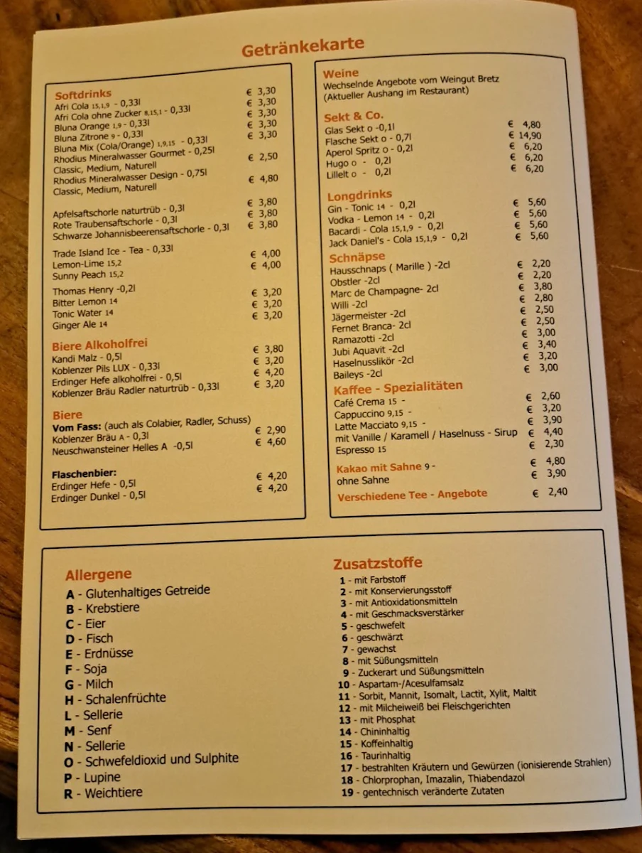 Speisekarte photo 2