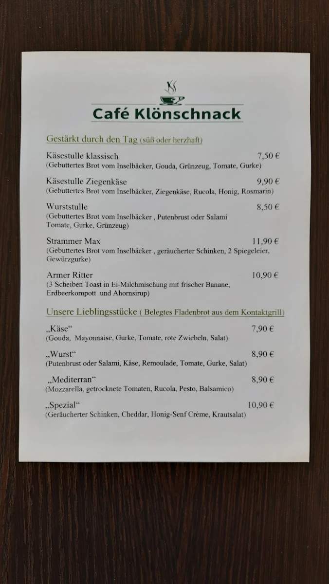 Speisekarte photo 2