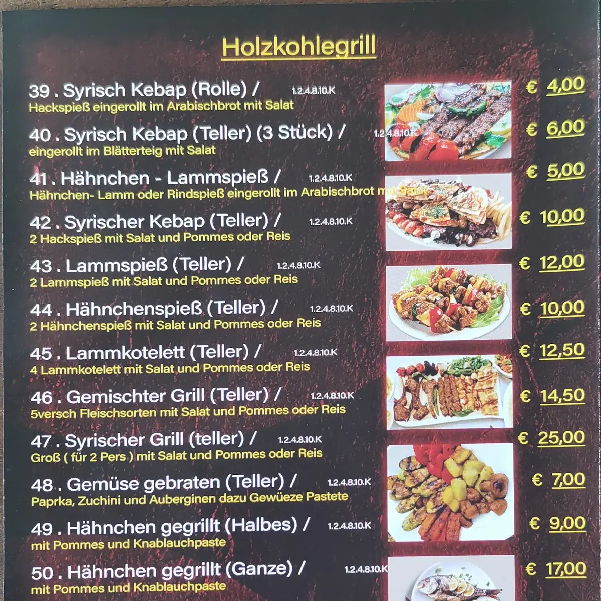 Speisekarte photo 1