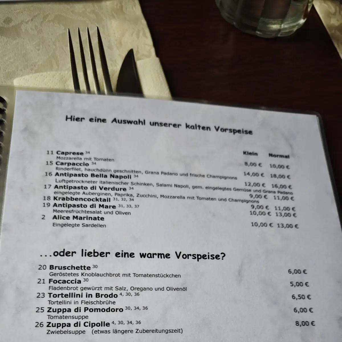 Speisekarte photo 3