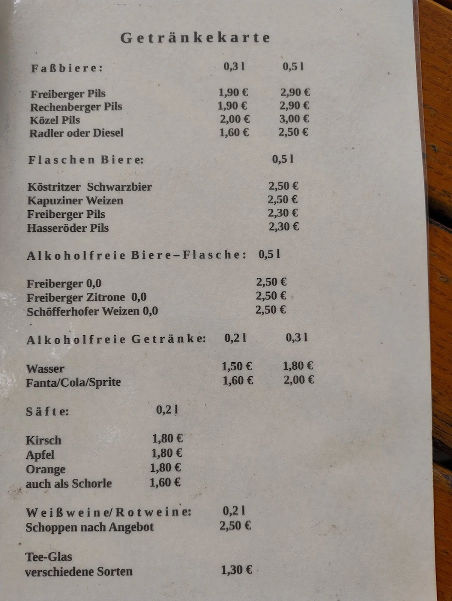 Speisekarte photo 1