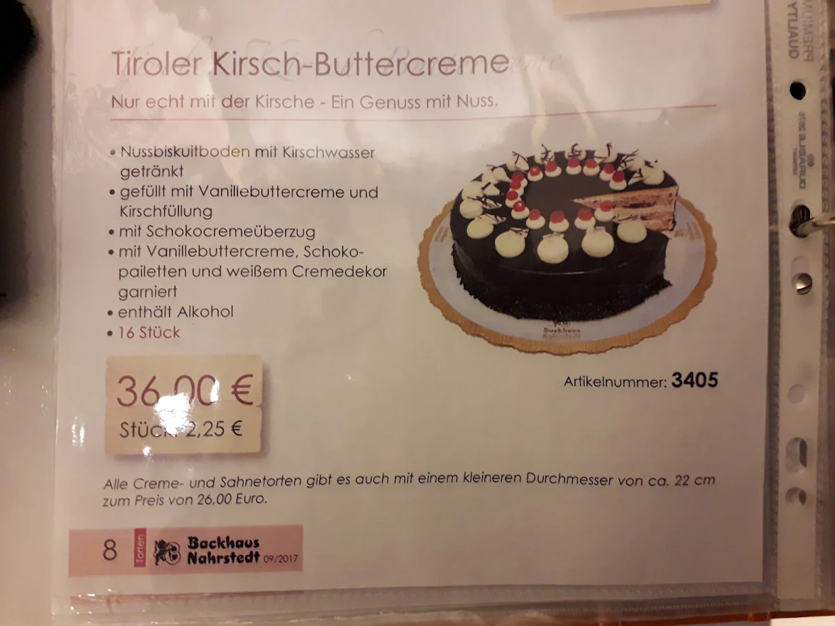 Speisekarte photo 2