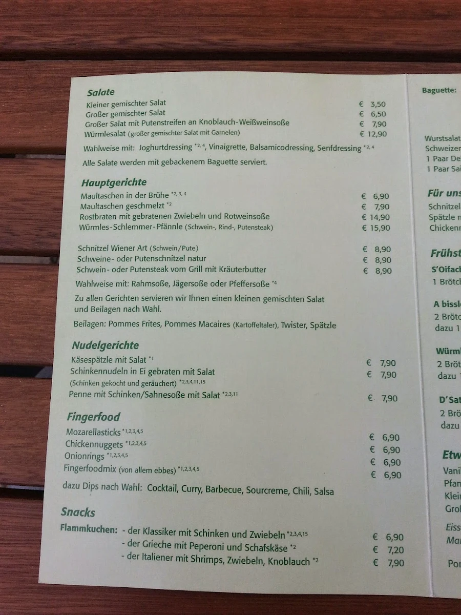 Speisekarte photo 3