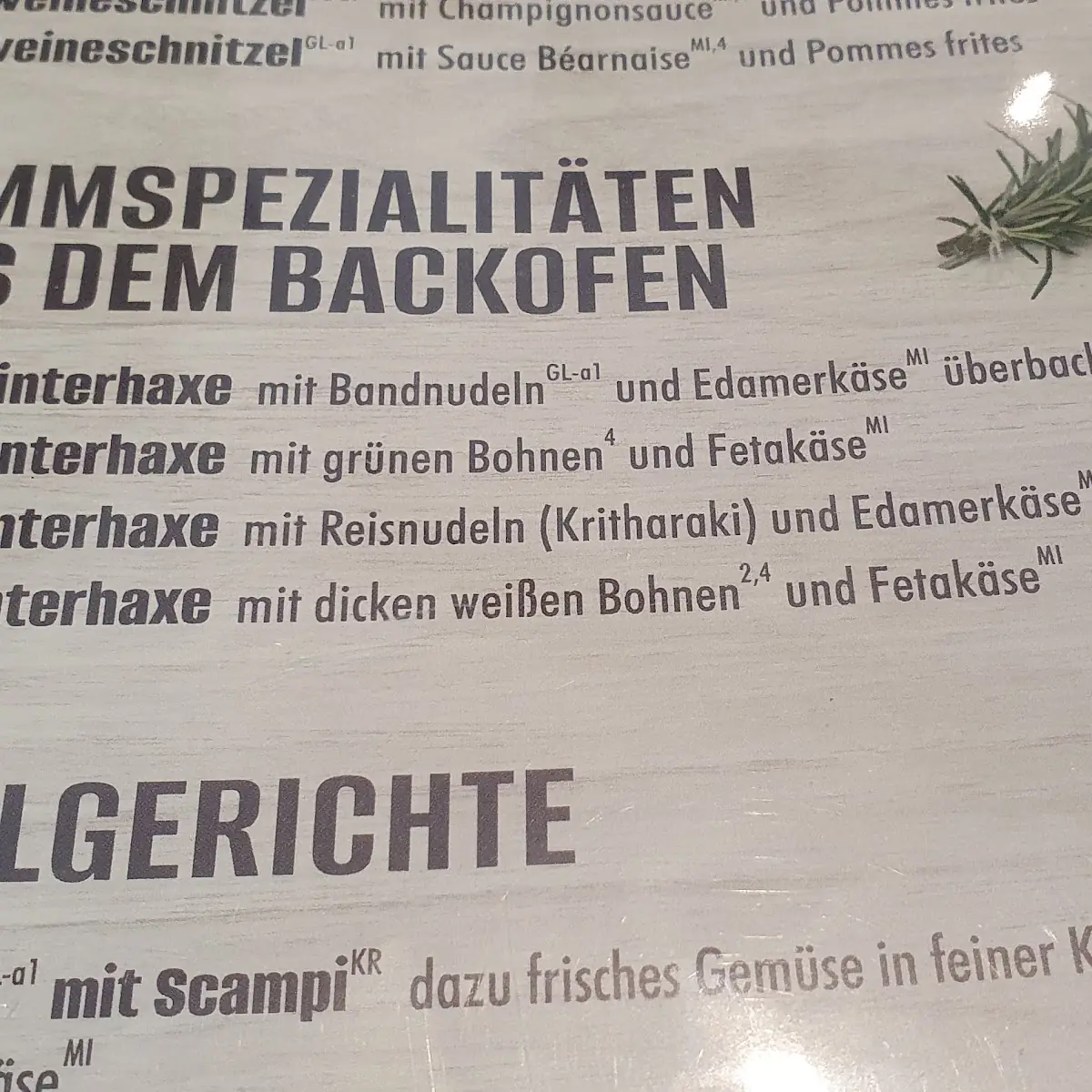 Speisekarte photo 5