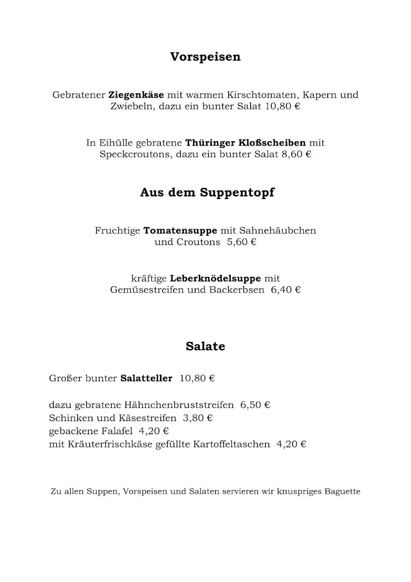 Speisekarte photo 1