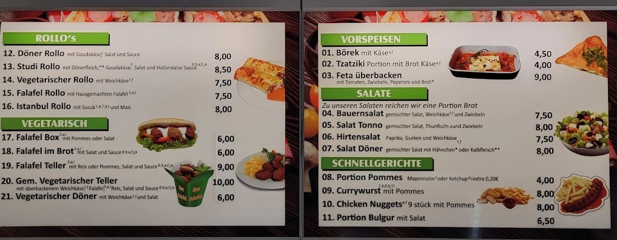 Speisekarte photo 2