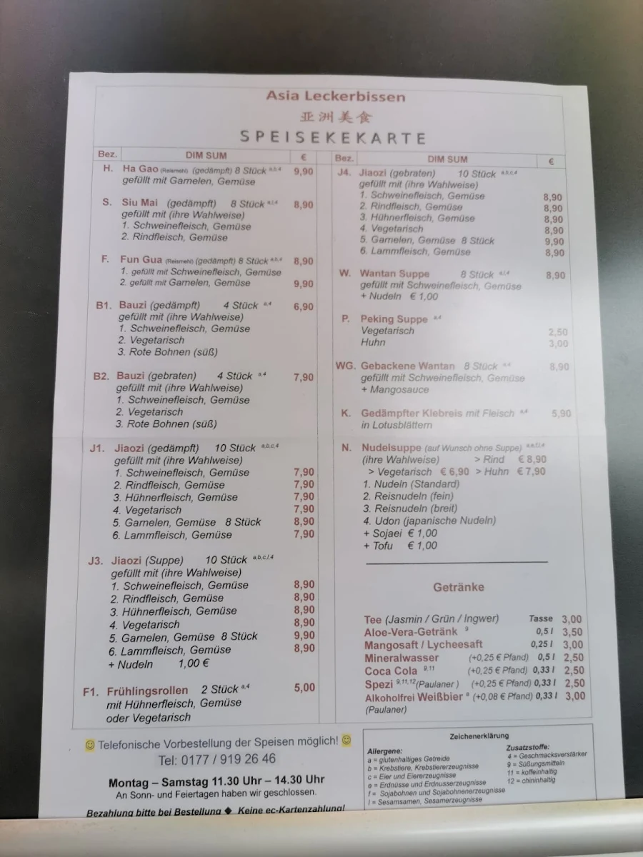 Speisekarte photo 6