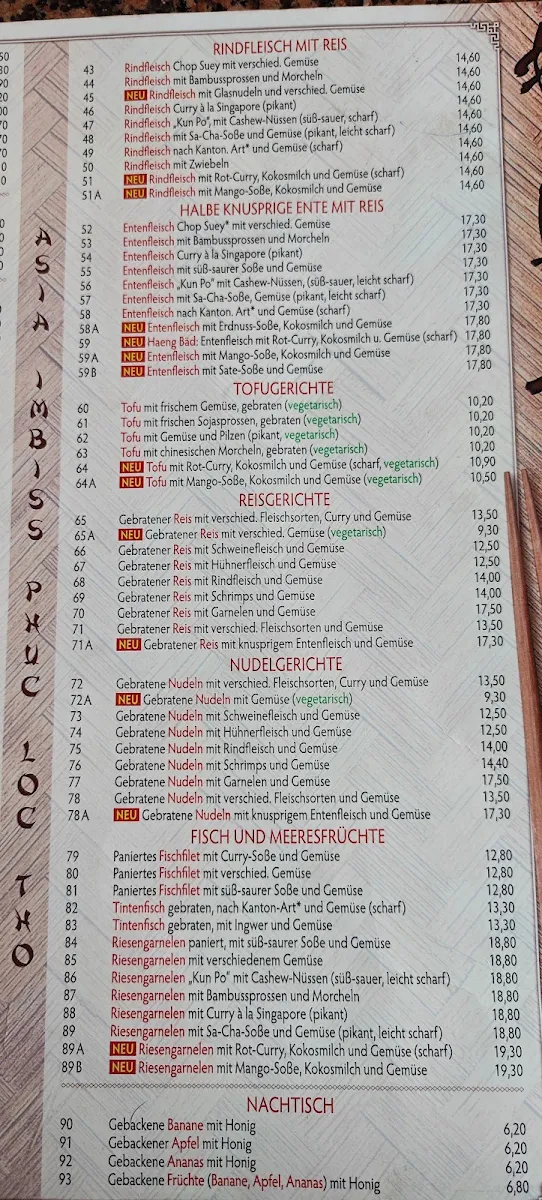 Speisekarte photo 2