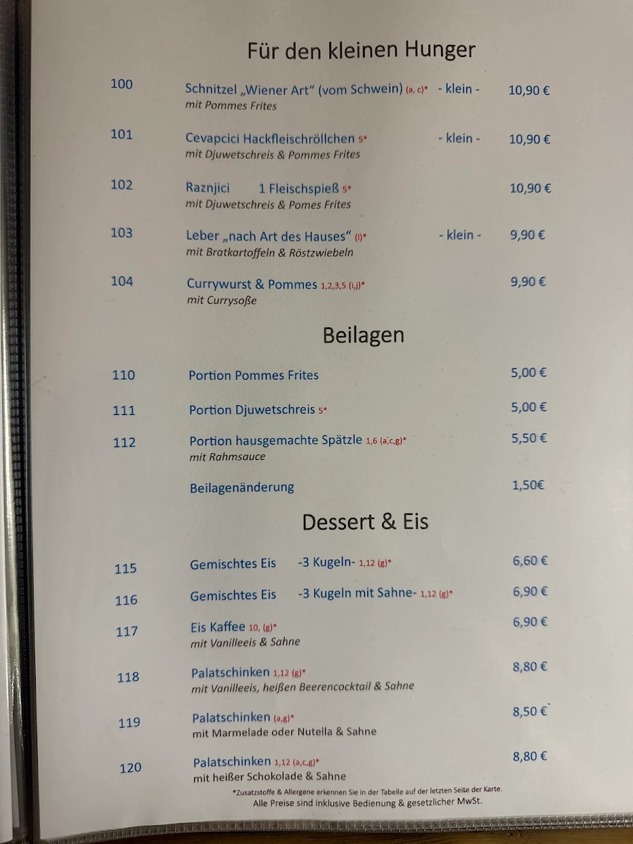 Speisekarte photo 2