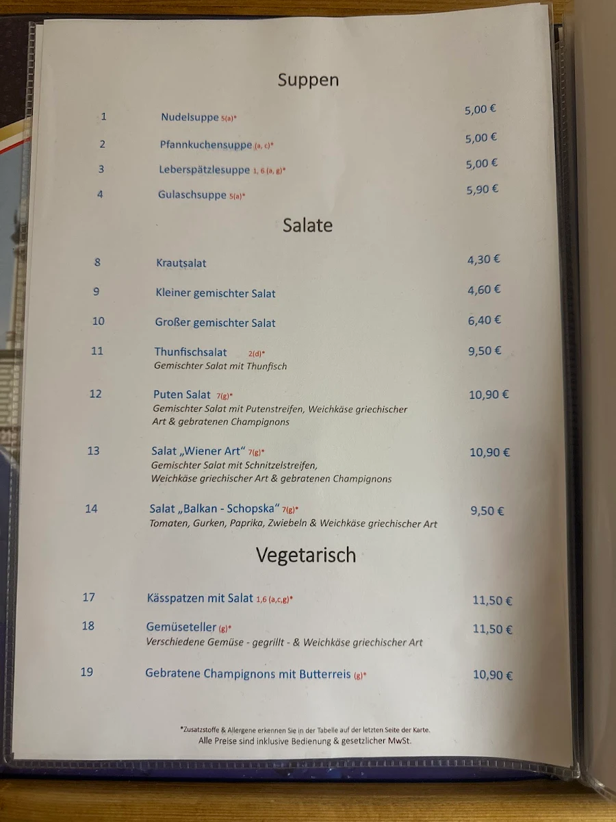 Speisekarte photo 3