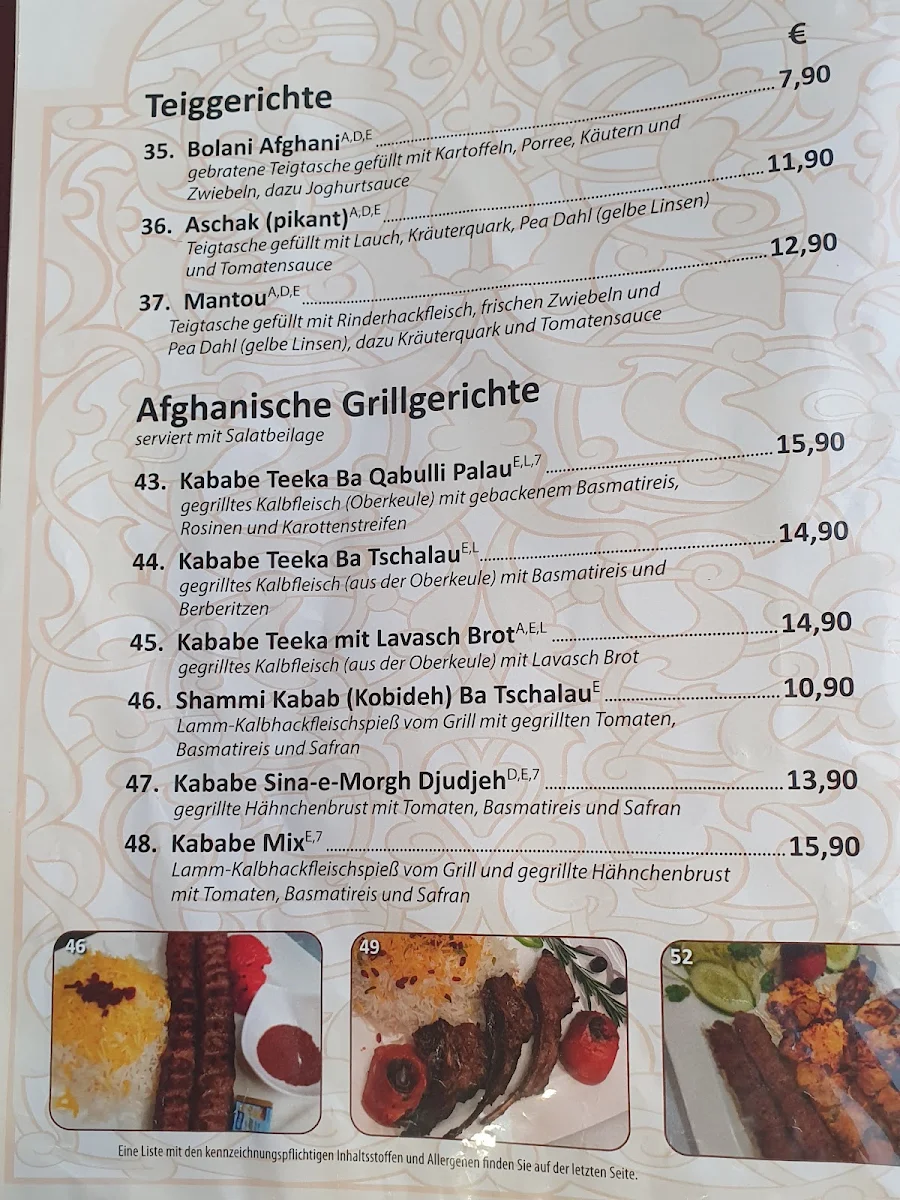 Speisekarte photo 2