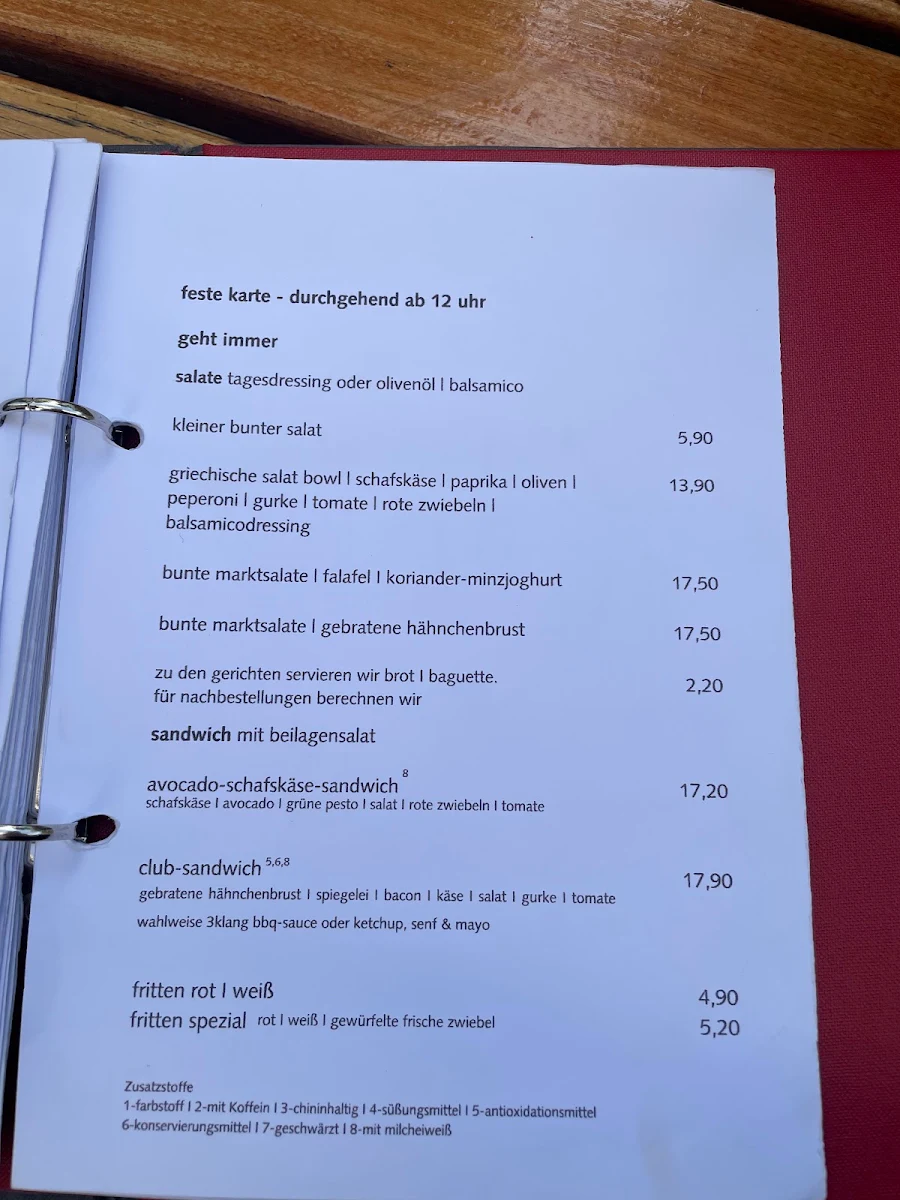 Speisekarte photo 1
