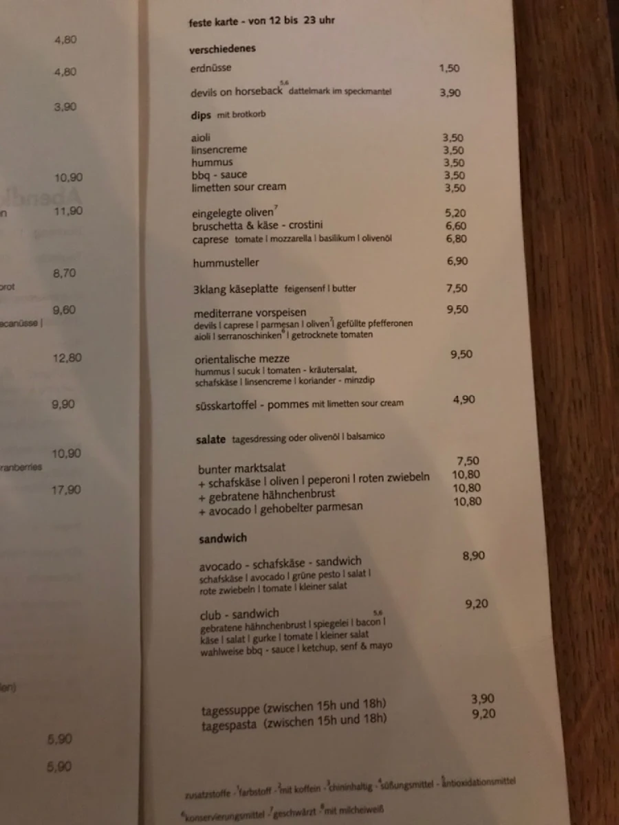 Speisekarte photo 3