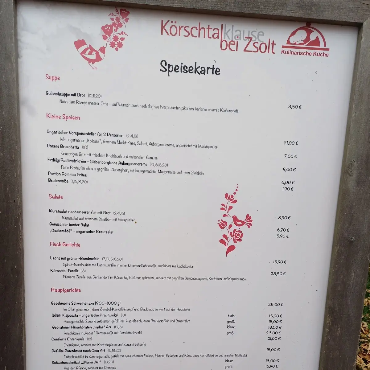 Speisekarte photo 9