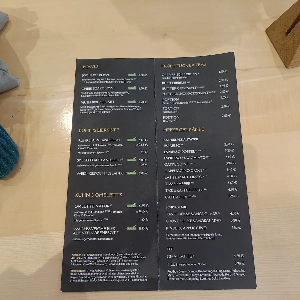 Speisekarte photo 2