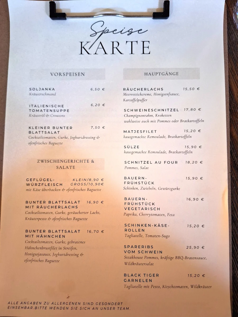Speisekarte photo 5