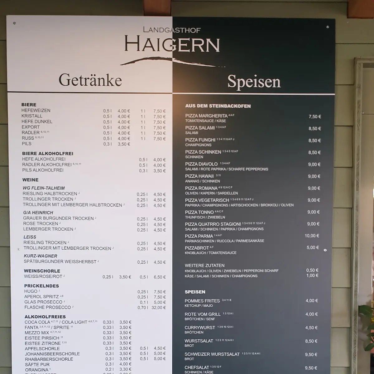 Speisekarte photo 1