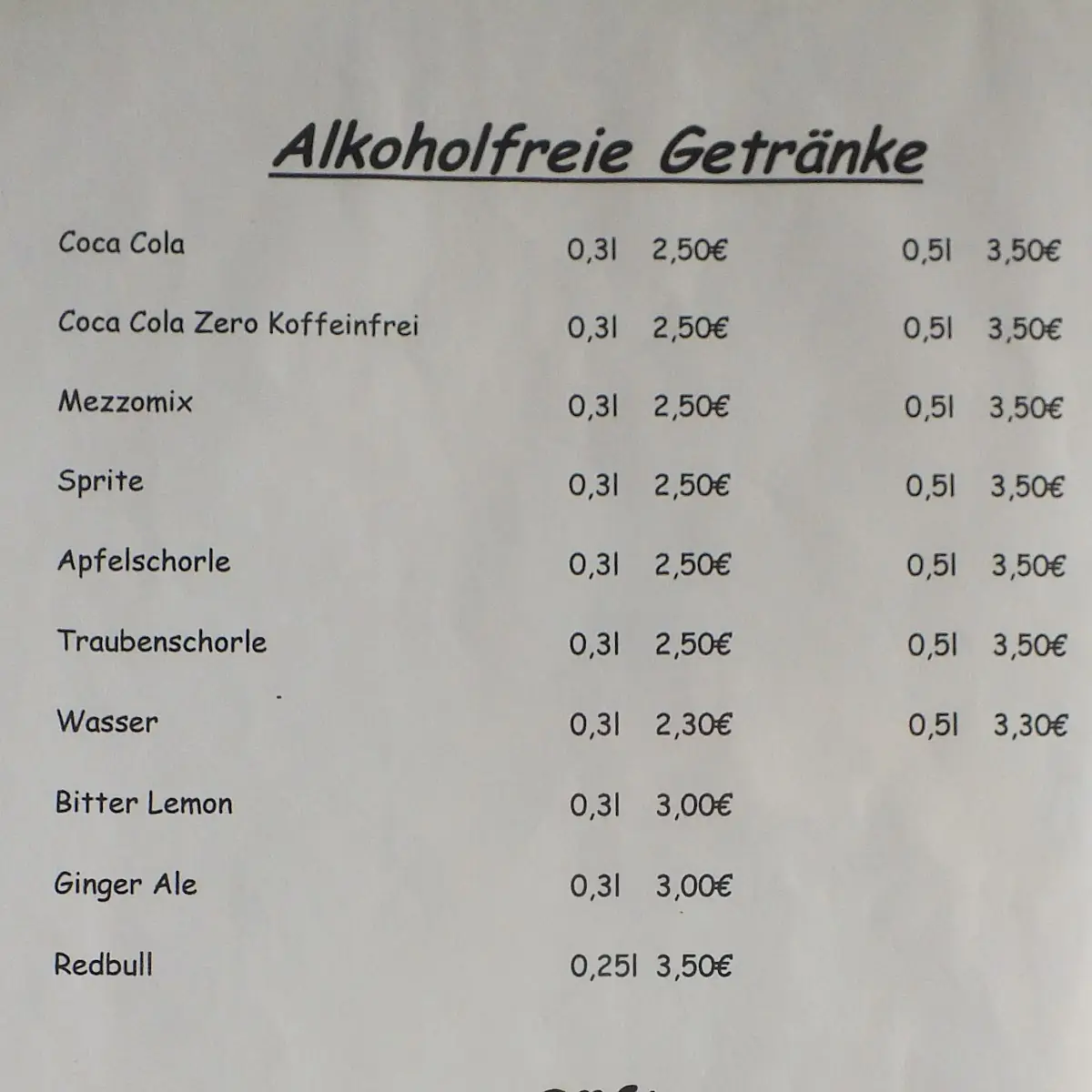 Speisekarte photo 2