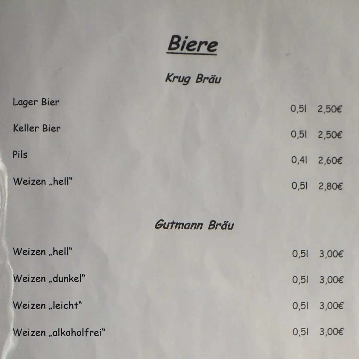Speisekarte photo 8