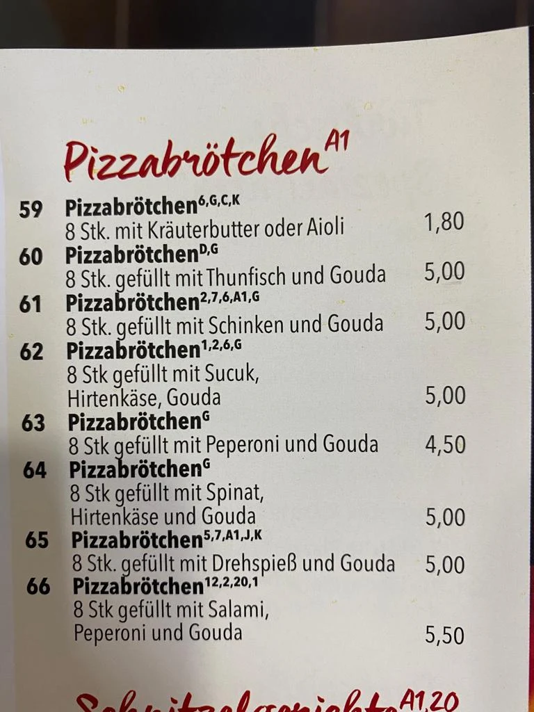 Speisekarte photo 3