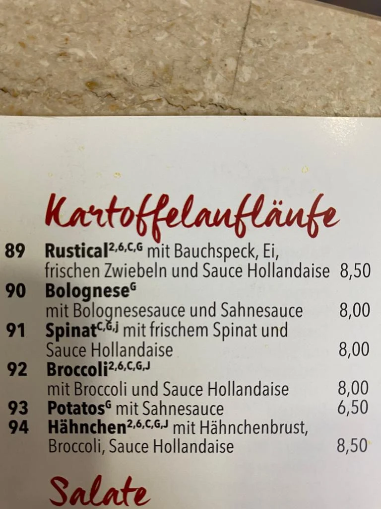 Speisekarte photo 8