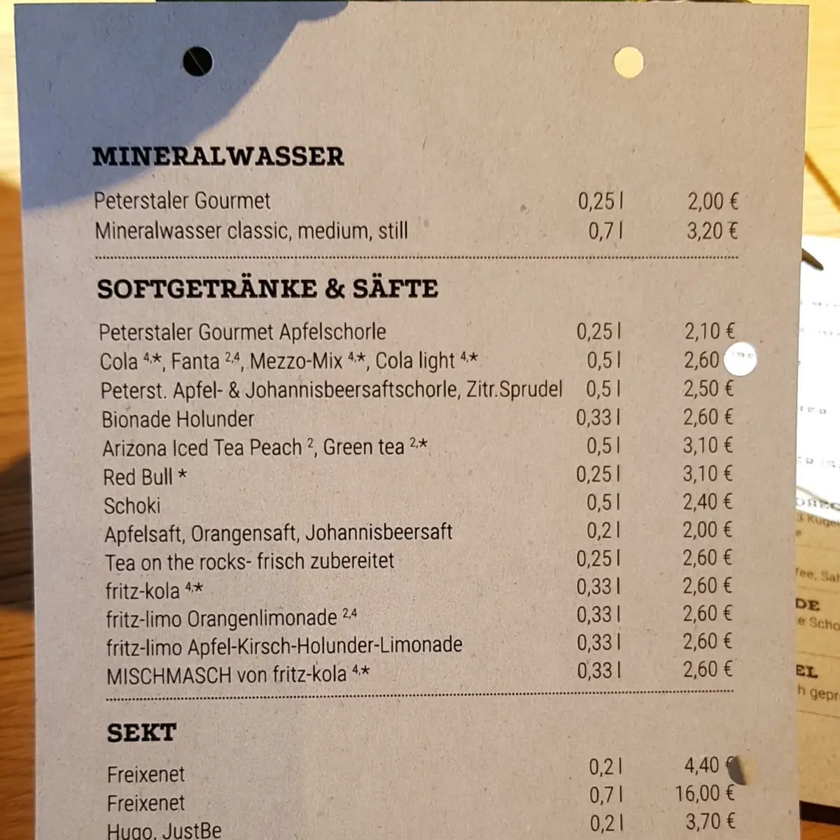 Speisekarte photo 9