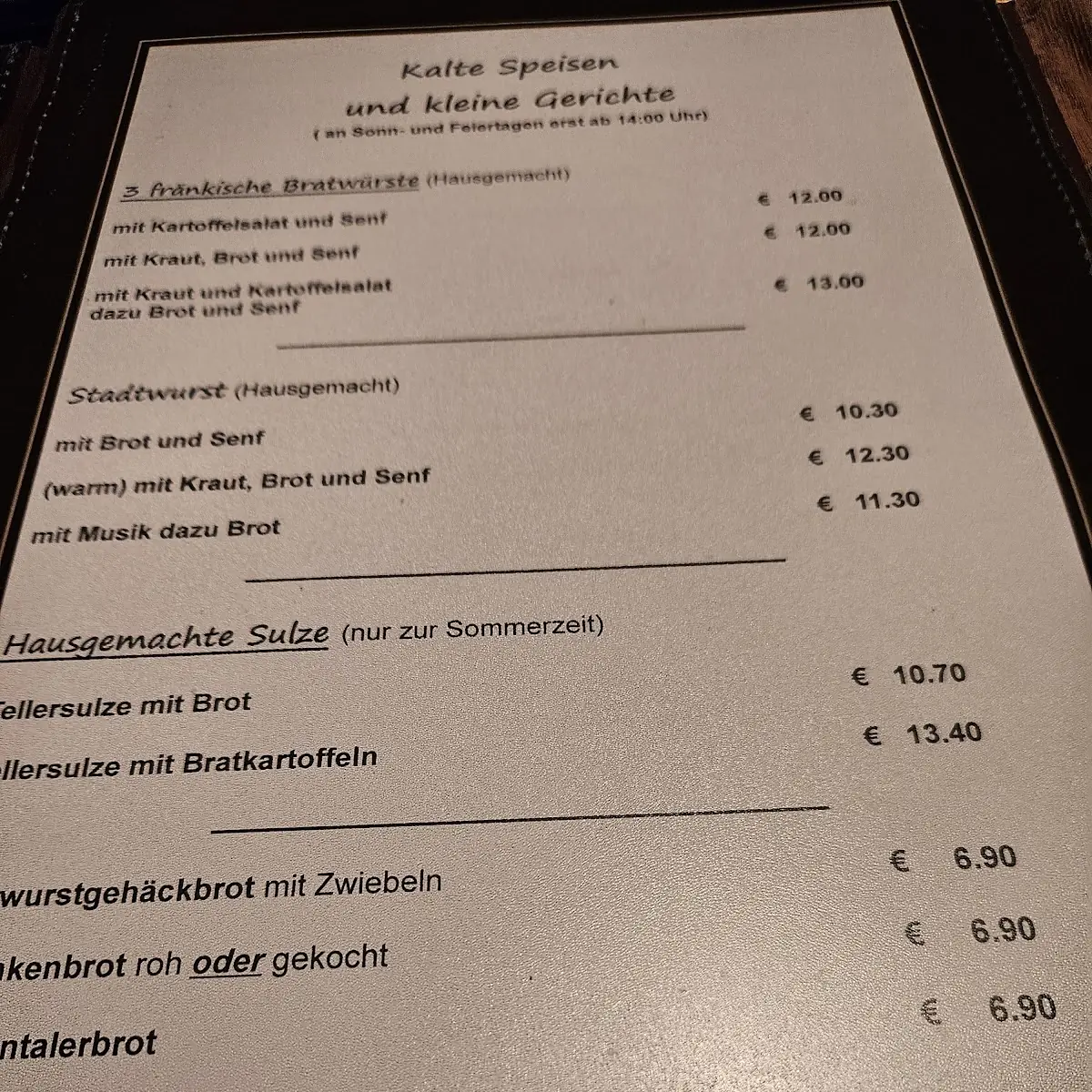 Speisekarte photo 3