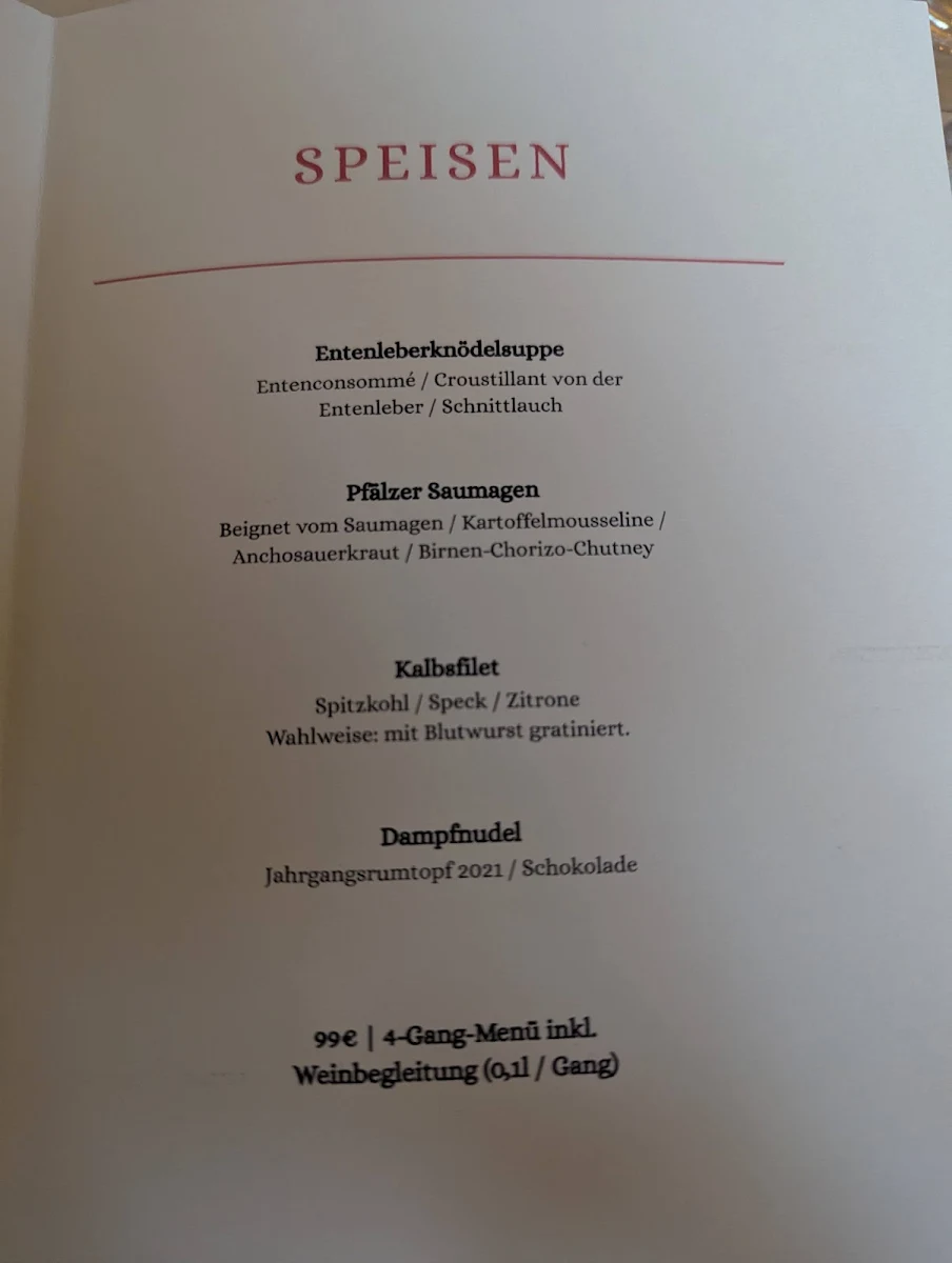 Speisekarte photo 2