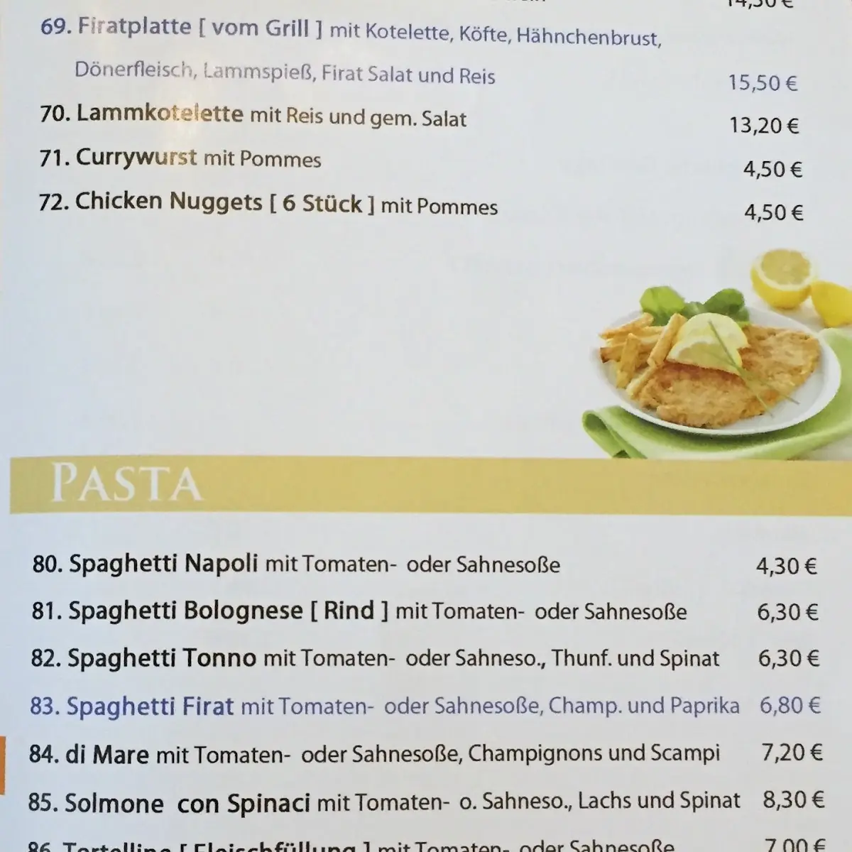Speisekarte photo 4