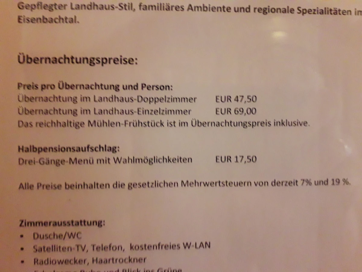 Speisekarte photo 2