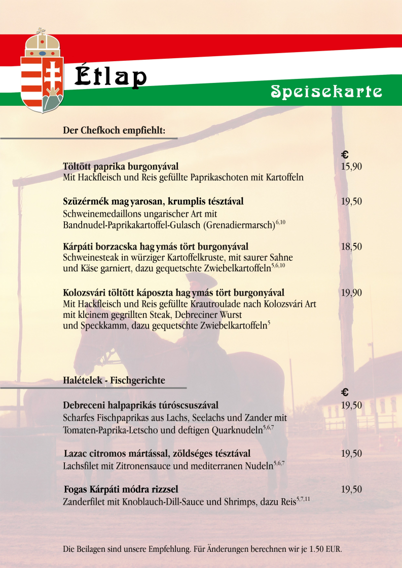 Speisekarte photo 2