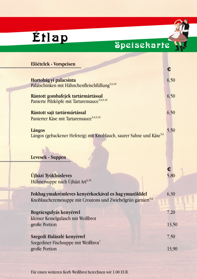 Speisekarte photo 5
