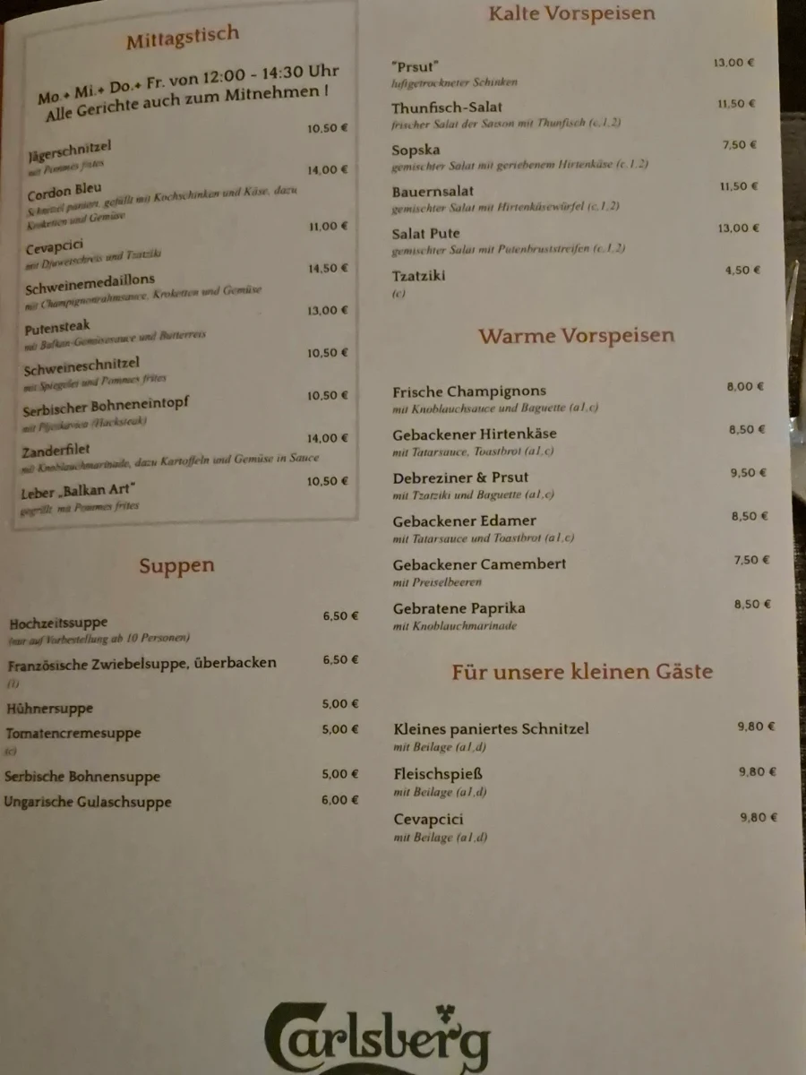 Speisekarte photo 1