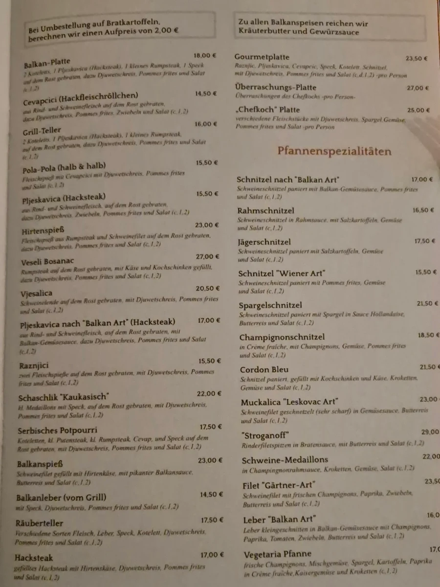 Speisekarte photo 3