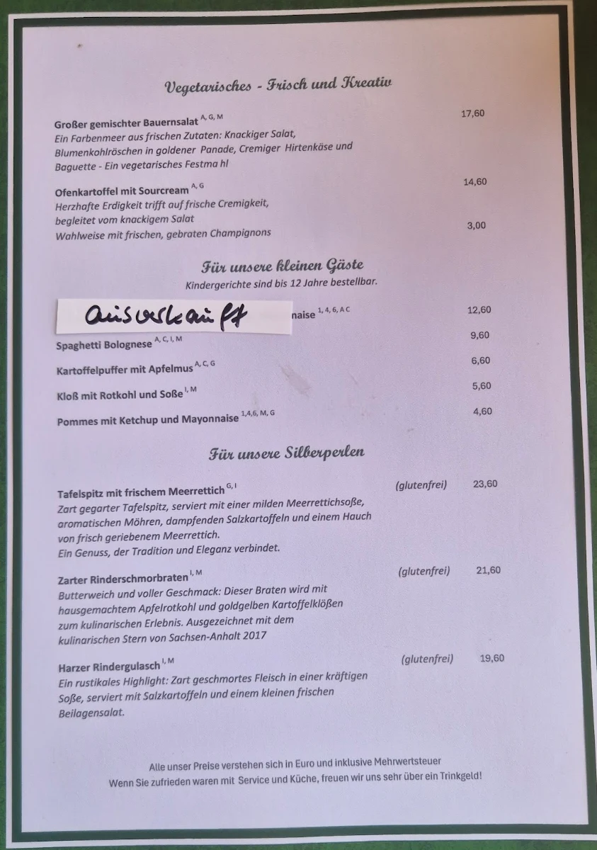 Speisekarte photo 2