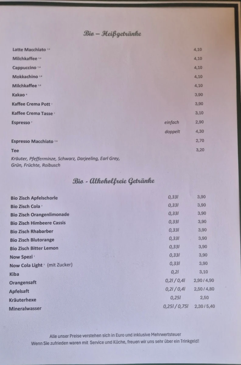 Speisekarte photo 4